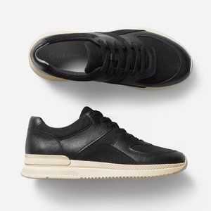 NWOB Everlane The Trainer Sneaker Black Leather Women’s SZ 7 Men’s 5 Tennis Shoe